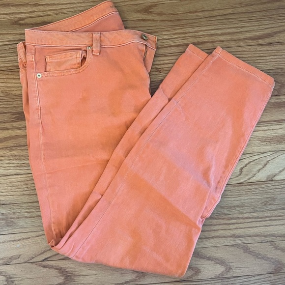 MICHAEL Michael Kors Denim - Michael Kors Izzy Skinny Jeans Size 14 Orange